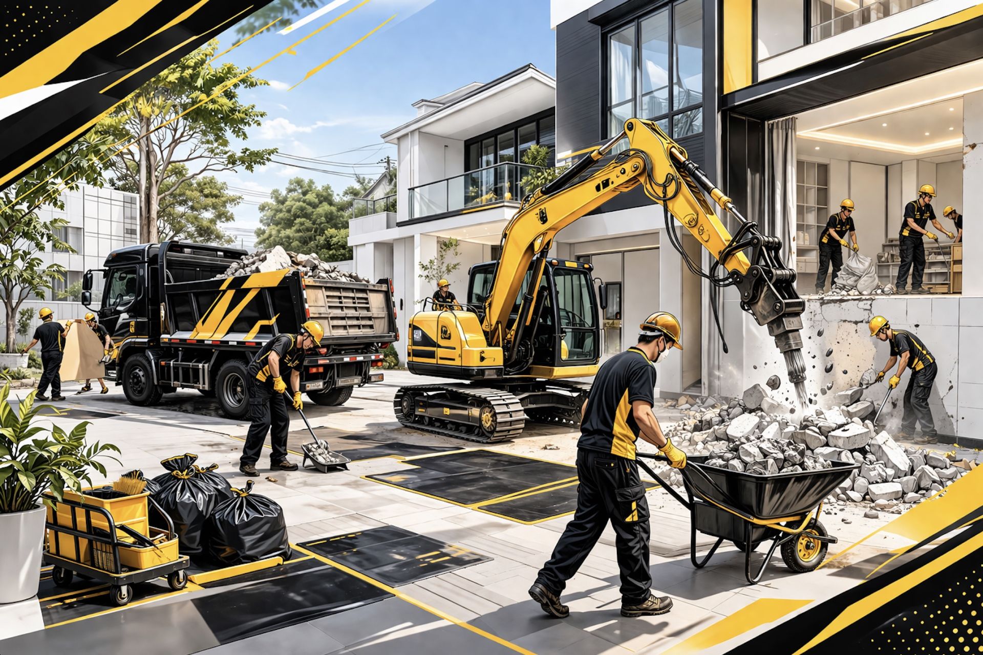 選擇台北打石工程公司：高效、安全的拆除與開挖解決方案